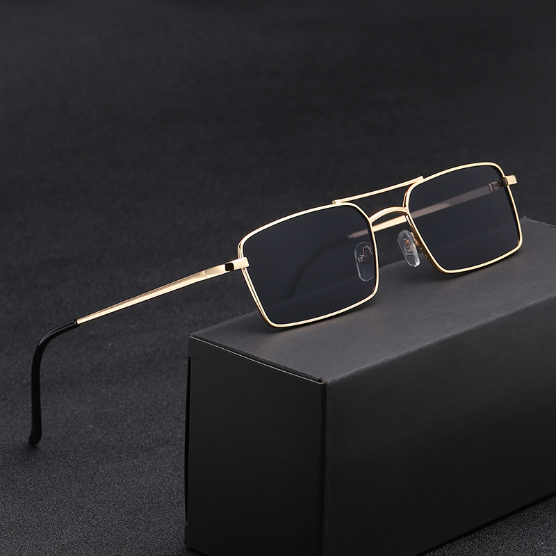 Women'S Fashion Eyewear - 新しい女性ブランドデザイン反射防止ミラーサングラスファッションメタルスクエアメガネクラシック男性アウトドアサングラス