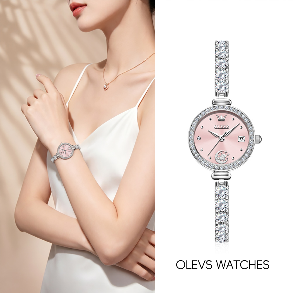Women Fashion Brand - OLEVS 2998 ブランドオリジナル正規品 レディース腕時計 ギフトボックス ブレスレット