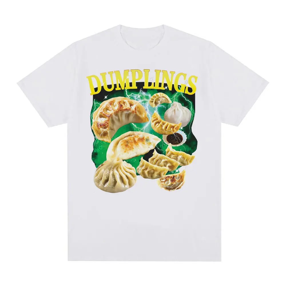 Women'S Fashion In The 90S - 面白い食べ物餃子カニラングーンミーム女性ファッション 90 年代ヴィンテージオマージュ Tシャツカジュアルクルーネック半袖 Tシャツ