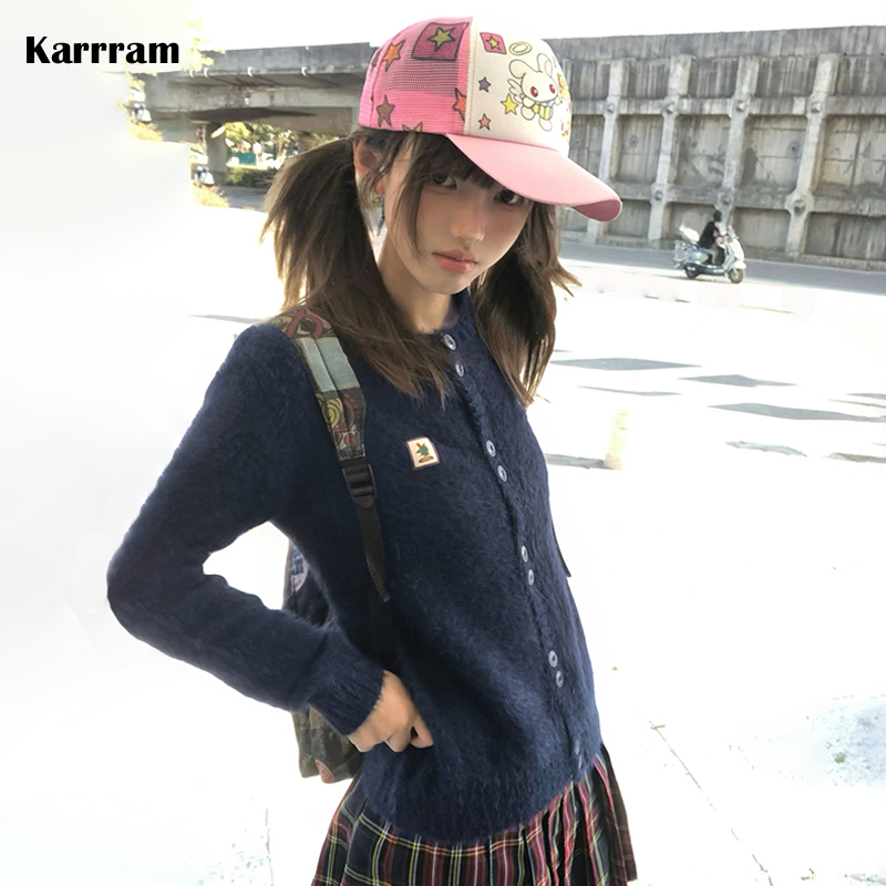 Women'S Fashion In The 90S - カラム 日本 Y2K ファーリーカーディガン 2000年代スタイル ニットファーコート