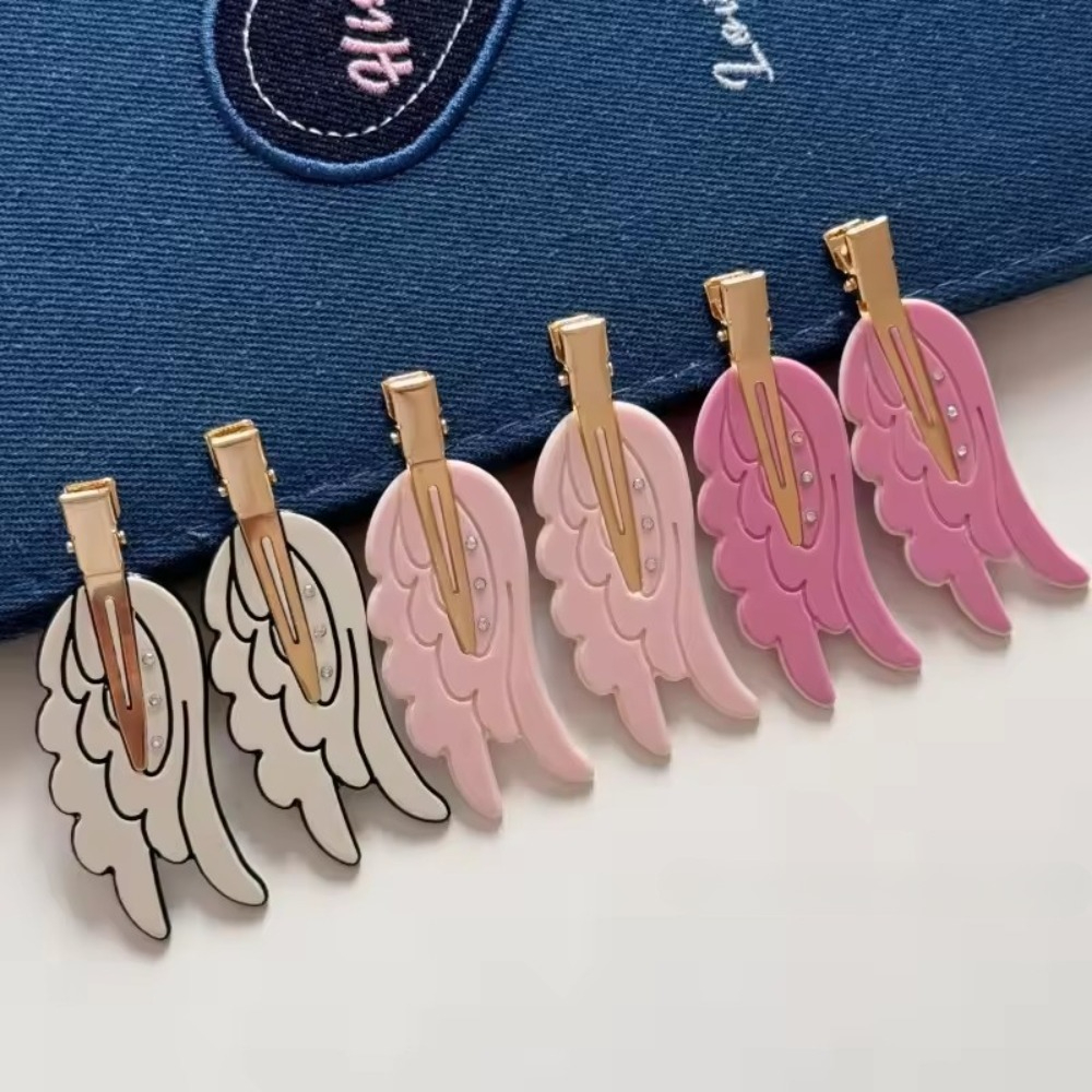 かわいい羽根ヘアクリップ楽しいヘアピン跡のないドーパミン化粧 - Women Fashion Fun のレビューと価格