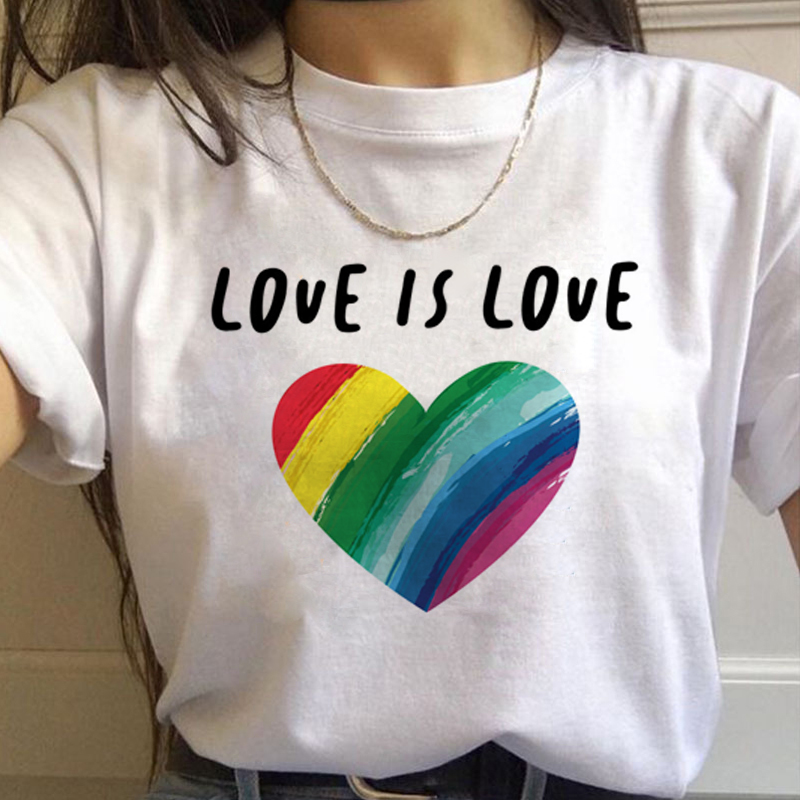 Lgbt 虹原宿 Tシャツ女性ゲイプライド Ullzang  - Women'S Fashion In The 90S のレビューと価格