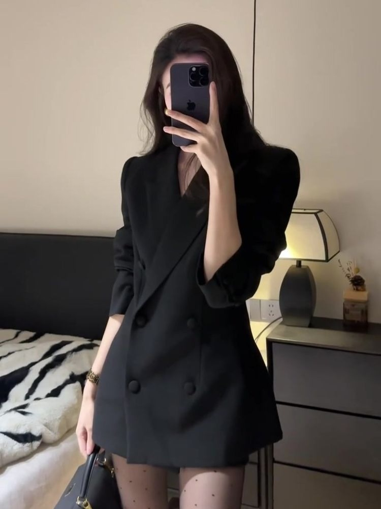 韓国ファッション エレガント スリムフィット ブレザーコート - Blazer Women Oversized のレビューと価格