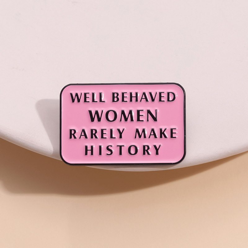 ガールパワー エナメルブローチ フェミニスト 良行の女性は珍 - Women Fashion History のレビューと価格
