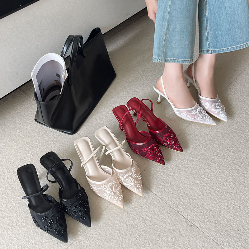 2026 エレガントなスリングバックサンダル女性薄型ハイヒー - Women Fashion Brand のレビューと価格