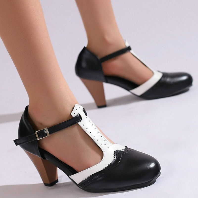 女性ヴィンテージ T ストラップ メリー ジェーン パンプス - Women'S Fashion In The 1950S のレビューと価格