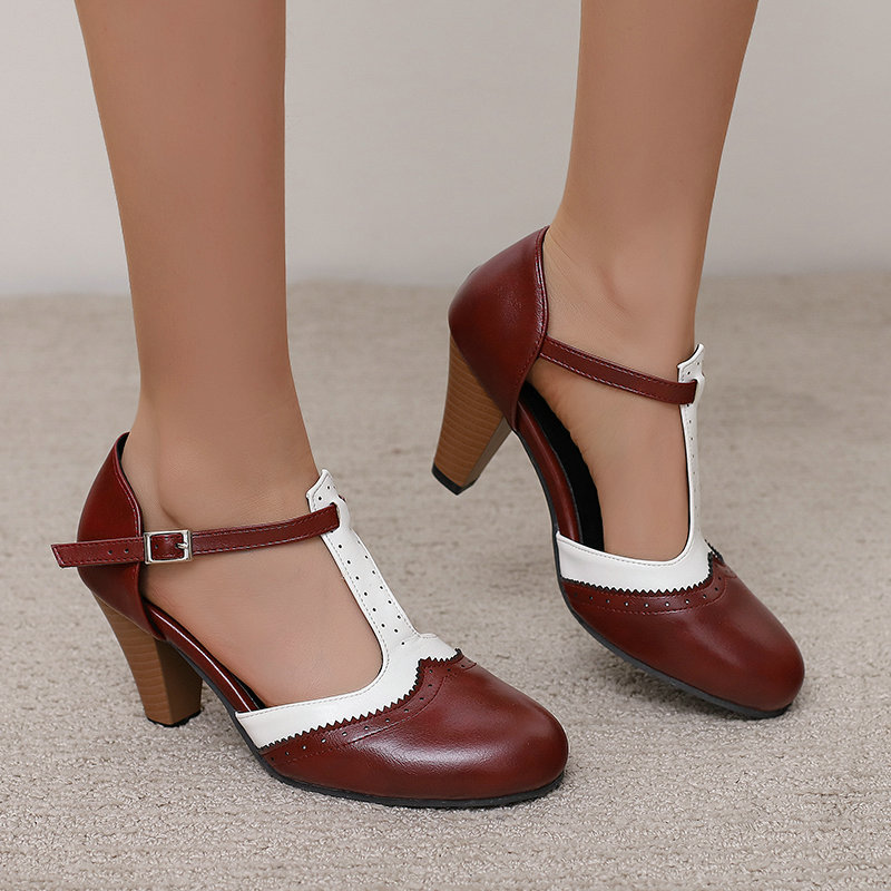 女性ヴィンテージ T ストラップ メリー ジェーン パンプス - Women'S Fashion In The 1950S のレビューと価格