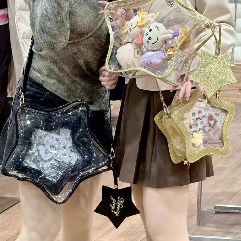 Y2K キュートブリンブリンスターアイタクロスボディバッグ原 - Women Fashion Fun のレビューと価格