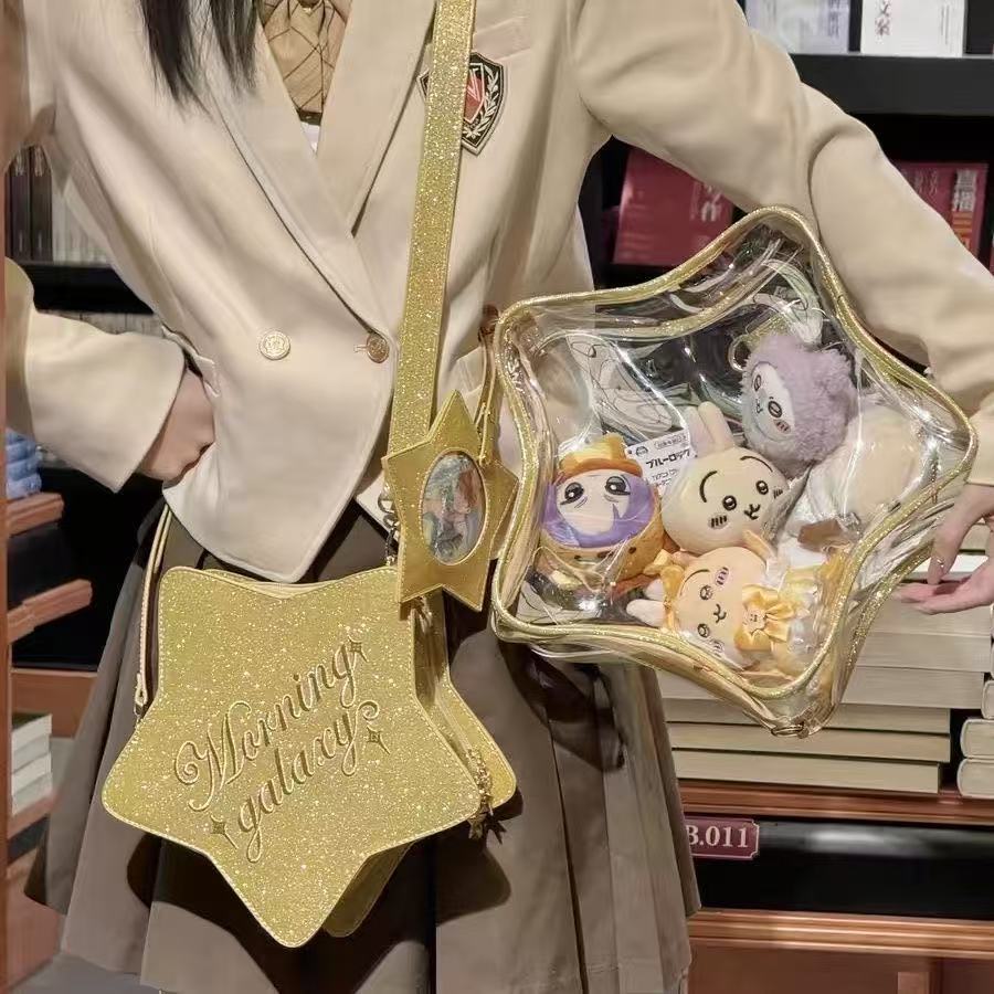 Y2K キュートブリンブリンスターアイタクロスボディバッグ原 - Women Fashion Fun のレビューと価格