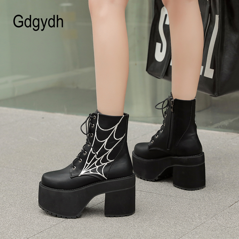 Gdgydh-女性のためのゴシックスタイルのブーツ,90年代 - Women'S Fashion In The 90S のレビューと価格