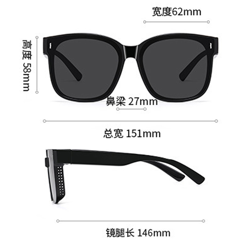 男性女性偏光 TR90 カバーサングラスオーバーグラス軽量快 - Women'S Fashion Eyewear のレビューと価格
