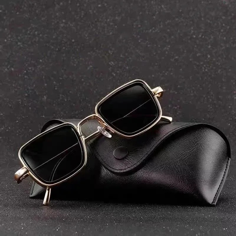 新しいパンク高品質メタルフレームサングラスレトロ長方形メガネ - Women'S Fashion Eyewear のレビューと価格