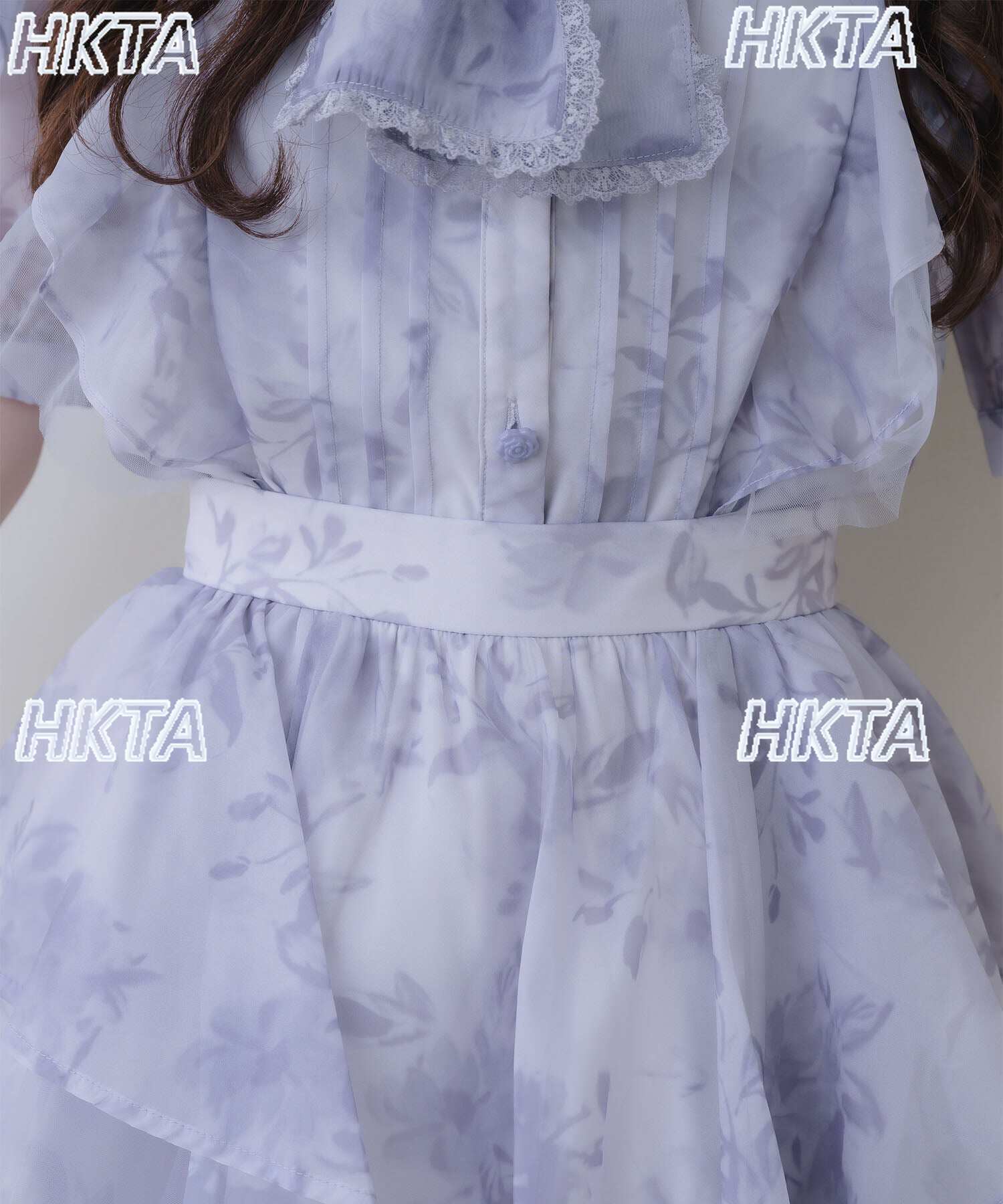 和菓子風花柄半袖シャツ夏の新しい女性のブラウスレーストリム蝶 - Puff Sleeve Blouse のレビューと価格