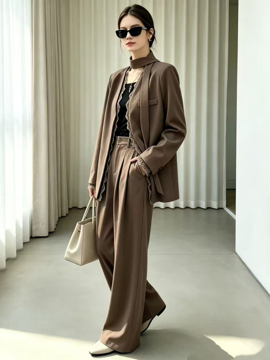 DFDG レディース 2026 スカーフカラー オーバーサイ - Blazer Women Oversized のレビューと価格