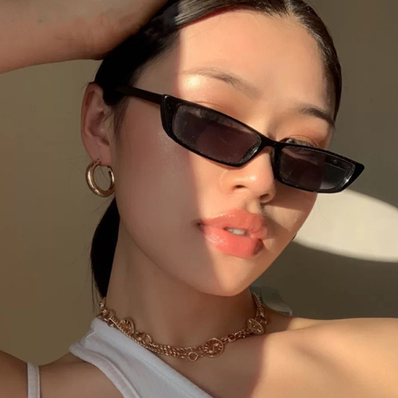 小さな長方形サングラスファッション女性レトロ小さなフレームサ - Women'S Fashion Eyewear のレビューと価格