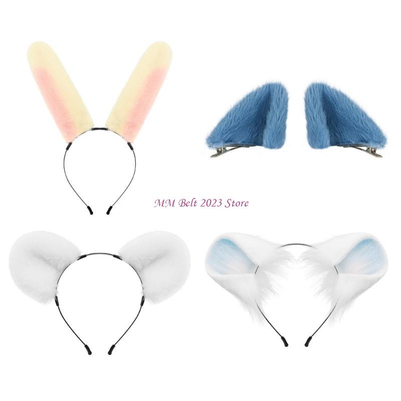 49ME ガールウサギヘッドバンド毛皮のような帽子ヘアバンド - Women Fashion Fun のレビューと価格